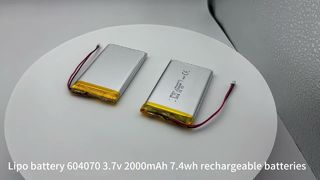 Pin lipo năng lượng 604070 3.7v 2000mAh 7.4wh pin lithium polymer