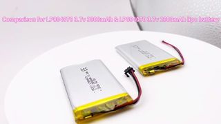 Pin lipo 604070 3.7v 2000mAh VS 804070 3.7v 3000mAh