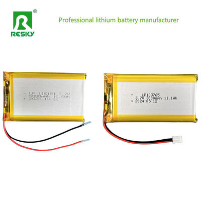 Mua Phòng pin pin Lithium Polymer mặt trời 103765 3.7V 7.4V 3000mAh 11.1wh Với đầu nối Jst online manufacture