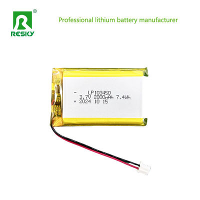 Mua Bộ pin Lithium Polymer Prismatic 103450 3.7V 1800mAh 2000mAh Cho găng tay sưởi ấm online manufacture