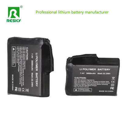 Mua 1S1P Pin Lithium sưởi ấm 3.7V 3000mAh Pin điện Li-ion cho mũ sưởi ấm online manufacture