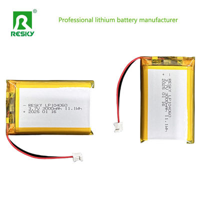 Mua 500 chu kỳ Bộ pin Lipo 104060 3000mAh 33.3wh 3.7V 11.1V online manufacture