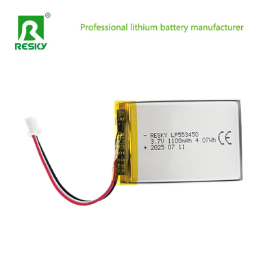 Mua Pin lithium có thể sạc lại 553450 3.7V 1100mAh 1200mAh 4.07wh Lưu trữ Lipo Battery Cell sản xuất trực tuyến