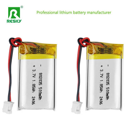 Mua Lithium Polymer Battery Cell 802035 3.7V 500mAh 1.85wh Pin sạc cho thiết bị học tập sản xuất trực tuyến