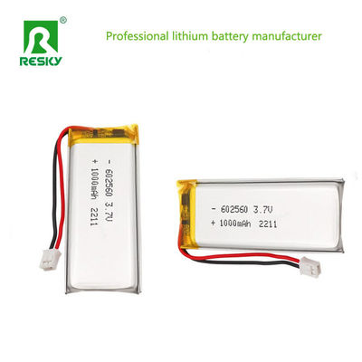 Mua Pin Lithium Ion Polymer 602560 3.7v 4.2v 1000mAh 3.7wh Pin Lithium Ion sạc lại sản xuất trực tuyến