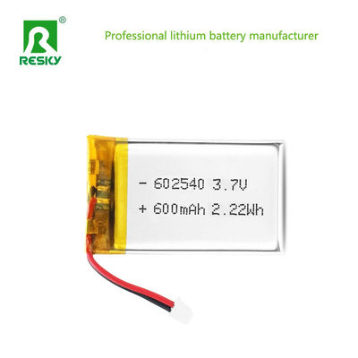 Mua Pin Lithium Ion Polymer 602540 600mAh 3.7V 2.22wh Pin sạc Lipo cho Thiết bị làm đẹp sản xuất trực tuyến