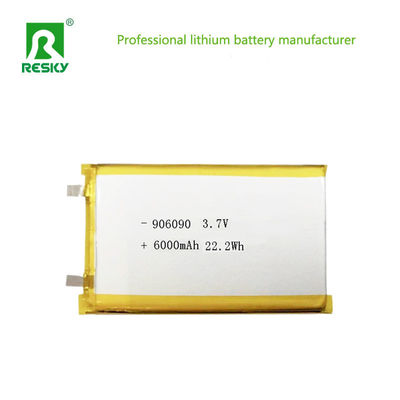 Mua Năng lượng pin Lipo 906090 3.7v 6000mAh 22.2wh Pin Lithium Ion Polymer sạc lại cho khóa thông minh sản xuất trực tuyến