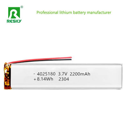 Mua Lithium Ion Polymer Battery 4025180 3.7v 2200mAh 8.14wh Rechargeable Li-ion Battery Cell sản xuất trực tuyến