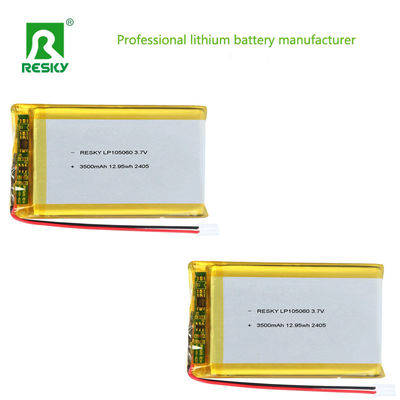 Mua Lithium Ion Battery Cell LP105060 3.7V 3500mAh 12.95wh Solar Rechargeable Lip Battery Pack sản xuất trực tuyến