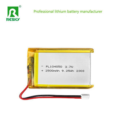 Mua Lithium Ion Battery Pack 104050 3.7v 7.4v 2500mAh 9.25wh Rechargeable Solar Lipo Batteries sản xuất trực tuyến