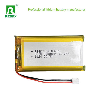 Lithium Polymer Battery Cell 103765 3.7V 3000mAh 11.1wh Sản phẩm kỹ thuật số nhỏ