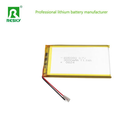 Phòng pin Lithium polymer có thể sạc lại 3.7V 3000mAh 605080 cho Power Bank