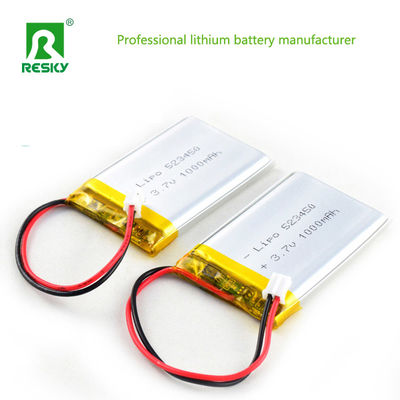Ống pin Lithium Polymer sạc lại 523450 1000mAh cho thiết bị truyền thông
