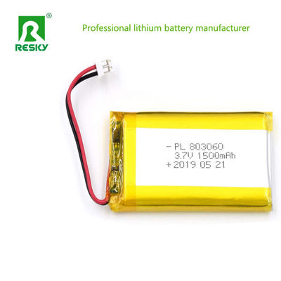 Phòng pin Lithium Polymer Prismatic 803060 3.7V 1500mAh 5.55wh Cho máy định vị vật nuôi