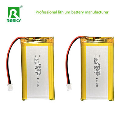 Bộ pin Li Polymer sạc lại 103765 3.7V 3000mAh 11.1wh Cho Máy ảnh kỹ thuật số