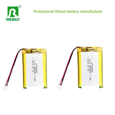 103450 Lithium Polymer Battery Pack 3.7V 7.4V 2000mAh Pin Lipo sạc lại