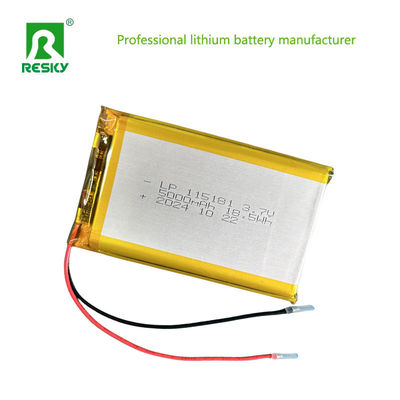 Bộ pin Lithium Polymer sạc lại 115181 105080 3.7V 5000mAh Cho ánh sáng mặt trời