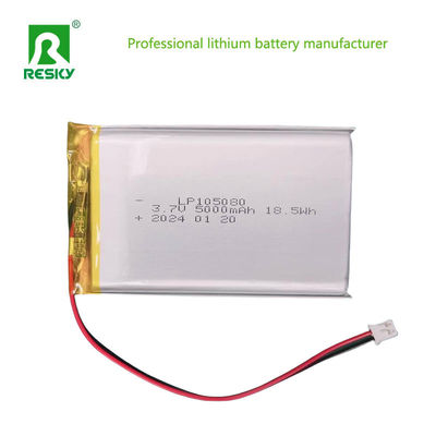 Lipo Lithium Polymer pin pin 105080 3.7V 5000mAh Cho Máy đặt hàng