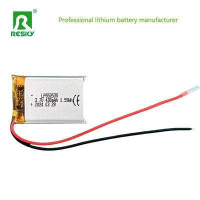 Phòng pin Lithium Polymer sạc lại 552535 3.7V 430mAh Pin Lipo