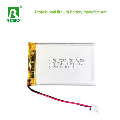 Các pin Lipo hình trụ 523450 603450 3.7V 7.4v 1000mAh