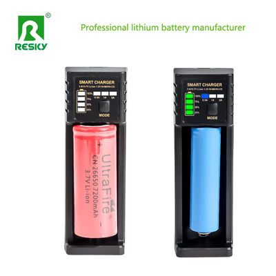 Bộ sạc pin lithium-ion sạc lại 1 khe 5V 2A cho 18650 26650 18500 pin