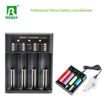 4.2V sạc pin sạc lại 4 khe 500mA 1A 2A cho pin Li-ion hình trụ