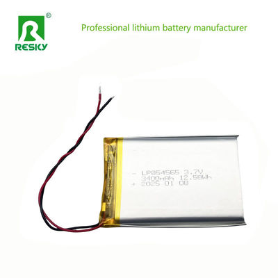 854565 Lithium Polymer Battery Cell 3400mAh 3.7V Pouch Lipo Li-Polymer