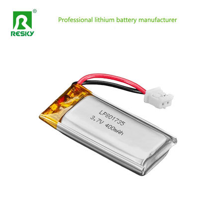 Phòng pin lithium mặt trời 801735 3.7v 400mAh Pin Lithium Ion Polymer sạc lại