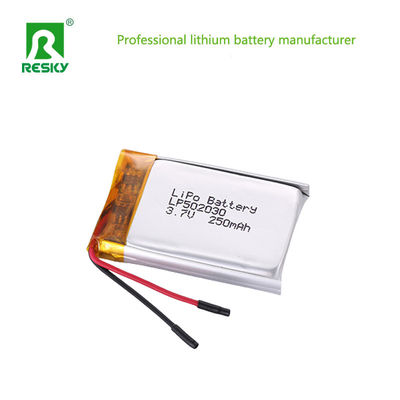 Pin Lithium có thể sạc lại Bộ pin 502030 3.7V 250mAh Pin Lipo Cho Đồng hồ thông minh