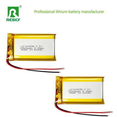 Pin Li-Ion 104050 3.7v 7.4v 2500mAh 9.25wh Pin Lithium Polymer Sạc Cho Máy Trợ Thính