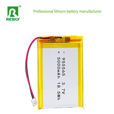 Pin Lithium LP955565 3.7V 5000mAh 18.5wh Pin Lithium Polymer Năng lượng Mặt Trời Dùng Cho Máy Mát Xa Di Động