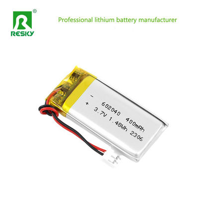 Pin pin pin Lithium Polymer 602040 400mAh 450mAh 3.7V 1.48wh Năng lượng Lipo Li-Polymer