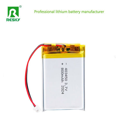 Pin lithium có thể sạc lại 3.7V 403450 800mAh lipo li-polymer cho thiết bị nghe nhìn