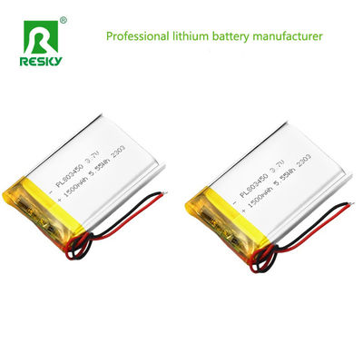 Phòng pin Lithium Polymer phẳng 523450 603450 803450 103450 3.7v 2000mAh Pin Lipo